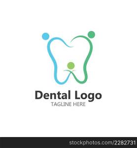tooth dental care logo vector template