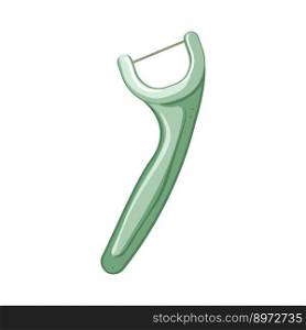 tooth dental floss cartoon. tooth dental floss sign. isolated symbol vector illustration. tooth dental floss cartoon vector illustration