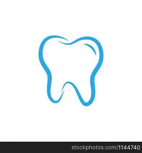 Tooth dental icon design template vector graphic illustration. Tooth dental icon design template vector illustration