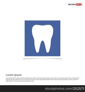Tooth Icon - Blue photo Frame