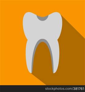 Tooth icon. Flat illustration of tooth vector icon for web. Tooth icon, flat style
