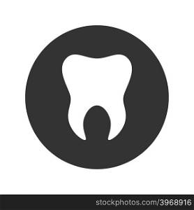 Tooth icon. Logo template of tooth. Dental symbol sign