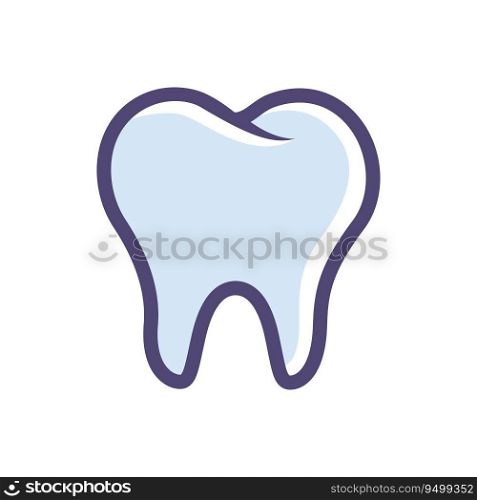 Tooth icon vector on trendy style for design and print