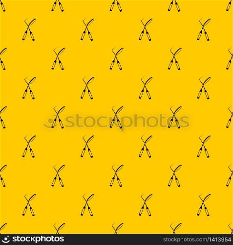 Tooth instruments for dental medicine pattern seamless vector repeat geometric yellow for any design. Tooth instruments for dental medicine pattern vector