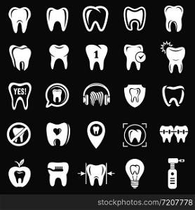 Tooth logo dental clinic icons set vector white isolated on grey background . Tooth logo dental clinic icons set grey vector