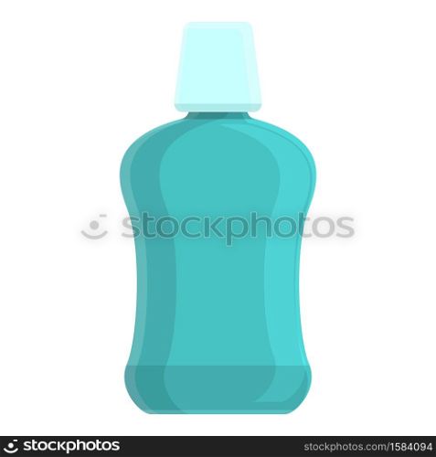 Tooth mouthwash icon. Cartoon of tooth mouthwash vector icon for web design isolated on white background. Tooth mouthwash icon, cartoon style