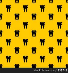 Tooth pattern seamless vector repeat geometric yellow for any design. Tooth pattern vector