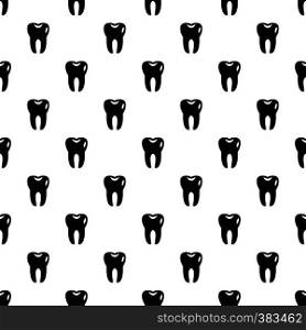 Tooth pattern. Simple illustration of tooth vector pattern for web. Tooth pattern, simple style