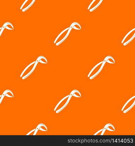 Tooth pliers medicine pattern vector orange for any web design best. Tooth pliers medicine pattern vector orange