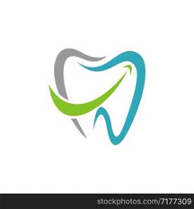 Tooth Shape Dental Care Logo Template Illustration Design. Vector EPS 10.