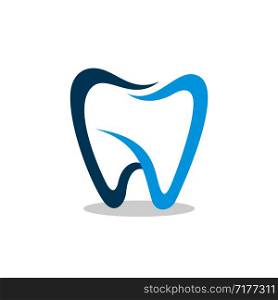 Tooth Shape Dental Care Logo Template Illustration Design. Vector EPS 10.