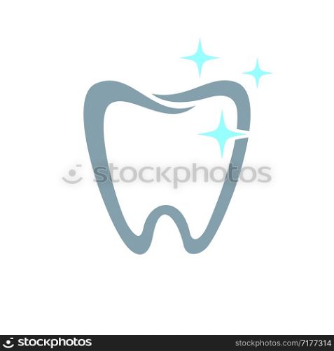 Tooth Shape Dental Logo Template Illustration Design. Vector EPS 10.