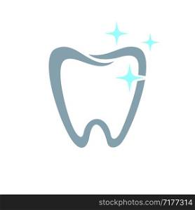 Tooth Shape Dental Logo Template Illustration Design. Vector EPS 10.