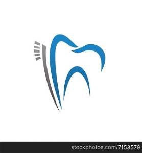 Tooth vector logo template for dentistry or dental clinic and health products.