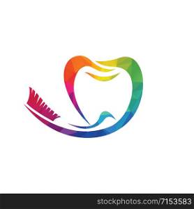 Tooth vector logo template for dentistry or dental clinic and health products.
