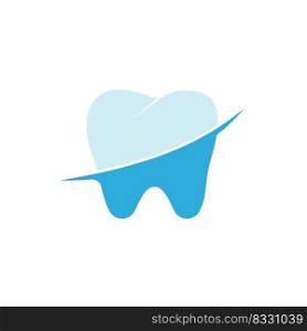 Tooth vector logo template for dentistry or dental clinic and health products. 