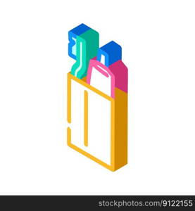 toothbrush holder isometric icon vector. toothbrush holder sign. isolated symbol illustration. toothbrush holder isometric icon vector illustration