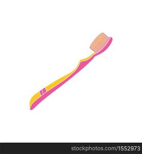 Toothbrush icon in trendy flat style isolated on white background