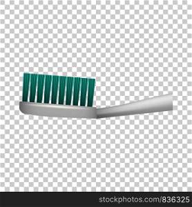 Toothbrush icon. Realistic illustration of toothbrush vector icon for on transparent background. Toothbrush icon, realistic style