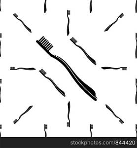 Toothbrush Icon Seamless Pattern, Toothbrush Vector Art Illustration