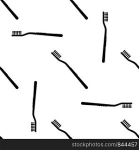 Toothbrush Icon Seamless Pattern, Toothbrush Vector Art Illustration