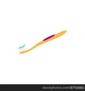 Toothbrush Icon Vector. Flat color symbol. Toothbrush Icon Vector