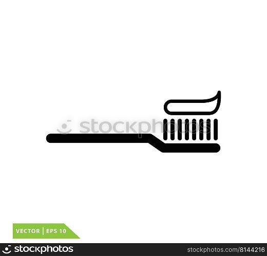 Toothbrush icon vector flat design
