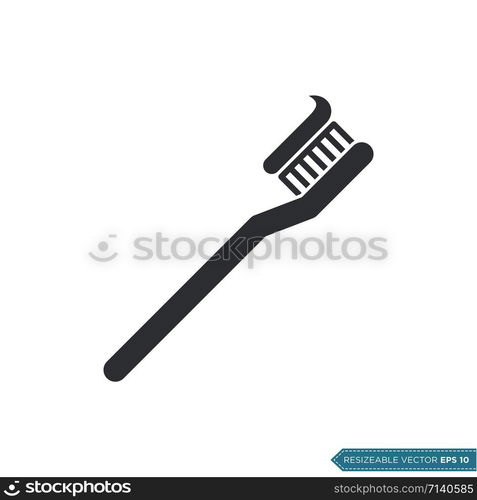 Toothbrush Icon Vector Template Illustration Design