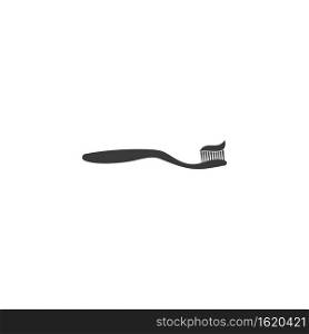 Toothbrush logo vector flat design