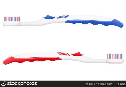 toothbrush vector illustration isolated on white background