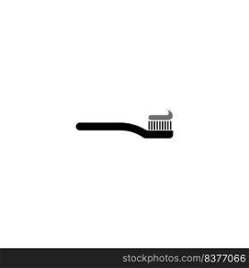toothbrush with paste icon.vector illustration simple design.