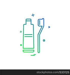 Toothpaste icon design vector