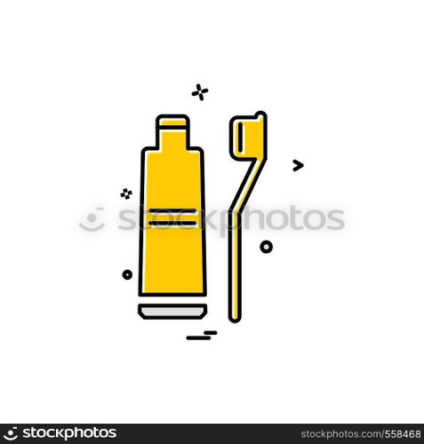Toothpaste icon design vector