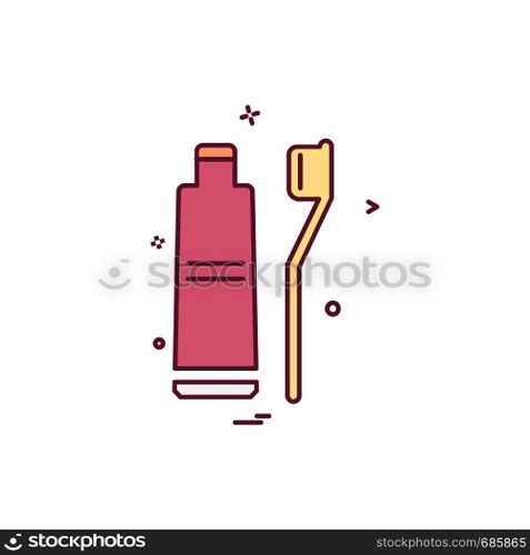 Toothpaste icon design vector