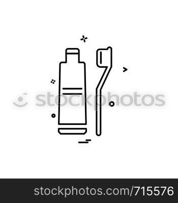 Toothpaste icon design vector