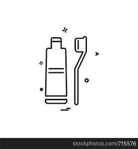 Toothpaste icon design vector