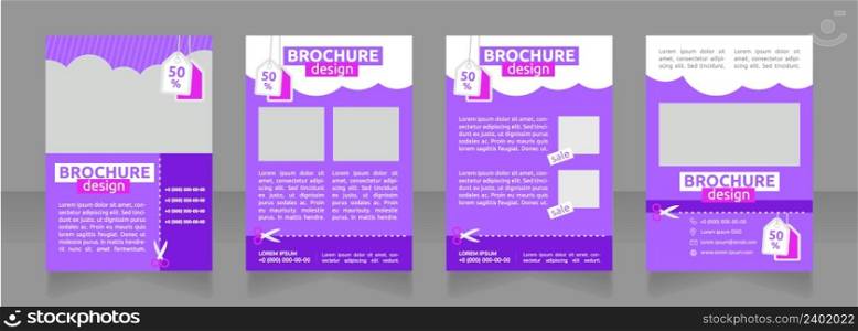 Top car rental agency with discount offer blank brochure design. Template set with copy space for text. Premade corporate reports collection. Editable 4 paper pages. Ubuntu Bold, Regular fonts used. Top car rental agency with discount offer blank brochure design