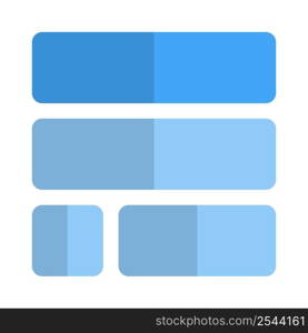 Top double horizontal column pattern of frame