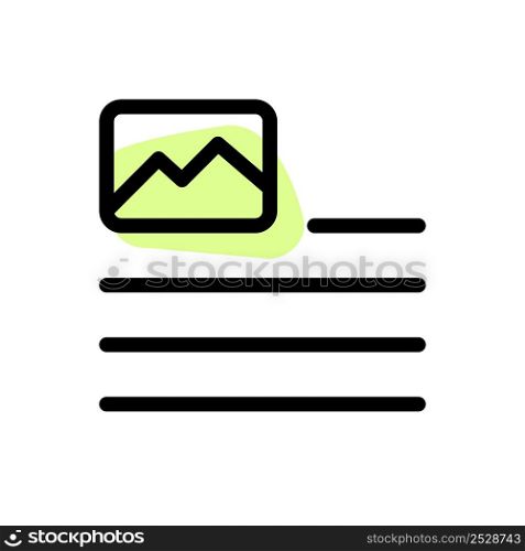 Top-left document image attachment page-layout setting interface