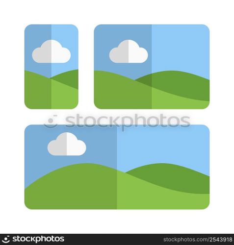 Top left image grid with photo collage representation