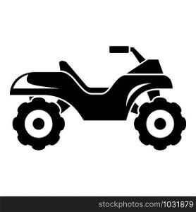 Top quad bike icon. Simple illustration of top quad bike vector icon for web design isolated on white background. Top quad bike icon, simple style