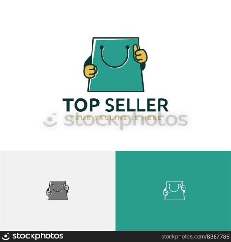 Top Seller Shopping Bag Cute Character Thumb Up Logo