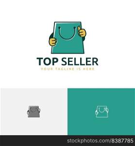 Top Seller Shopping Bag Cute Character Thumb Up Logo