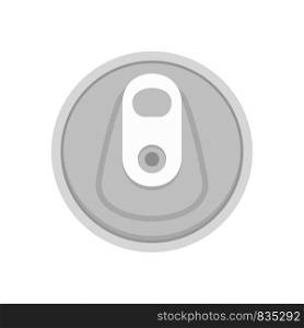 Top tin can icon. Flat illustration of top tin can vector icon for web isolated on white. Top tin can icon, flat style