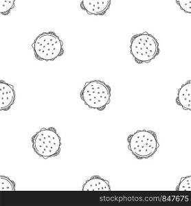 Top view cheeseburger pattern seamless vector repeat geometric for any web design. Top view cheeseburger pattern seamless vector