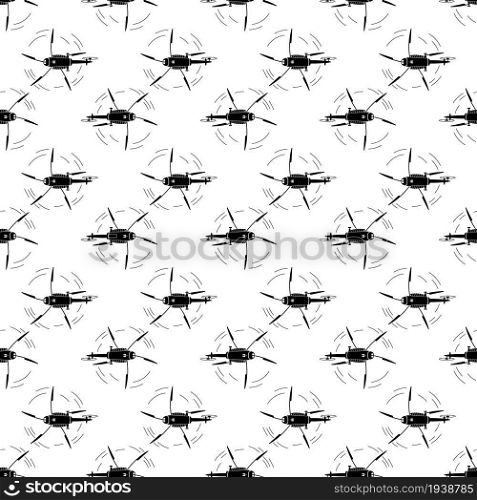 Top view helicopter pattern seamless background texture repeat wallpaper geometric vector. Top view helicopter pattern seamless vector