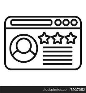 Top web manager icon outline vector. Medal award. Quality win. Top web manager icon outline vector. Medal award