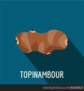 Topinambour icon. Flat illustration of topinambour vector icon for web. Topinambour icon, flat style.