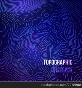 Topographic map colorful abstract background with contour altitude lines