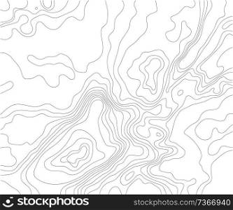 Topographic map on a white background. Vector illustration .. Topographic map on a white background.